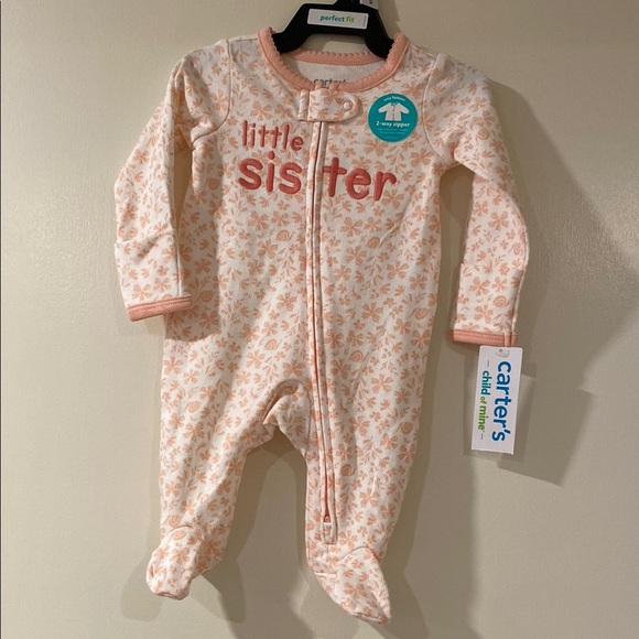 Carter's Other - Carter’s Little Sister Outfit with 2-way Zipper Newborn Girls